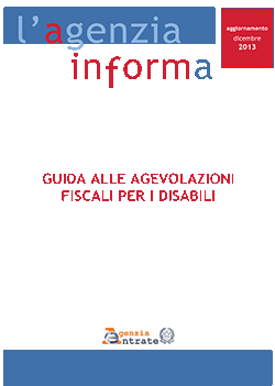 Immagine della guida edita dall'Agenzia della Entrate, clicca per scaricarla in formato PDF.