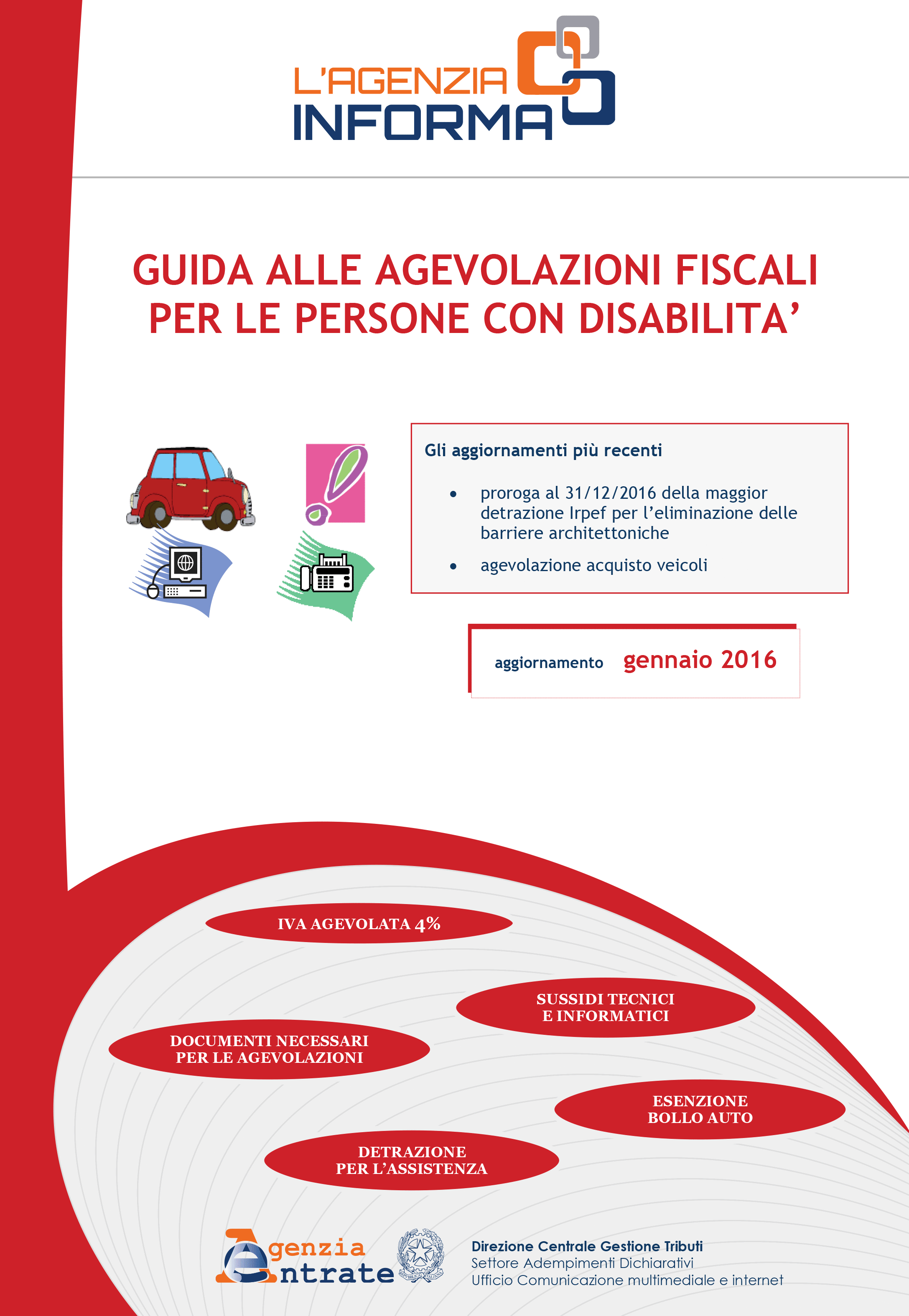 Immagine della guida edita dall'Agenzia della Entrate, clicca per scaricarla in formato PDF.