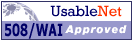 Logo del validatore LIFT di UsableNet. Questo sito e' conforme alle linee guida della sezione 508 del governo USA per l'accessibilita' dei siti web.